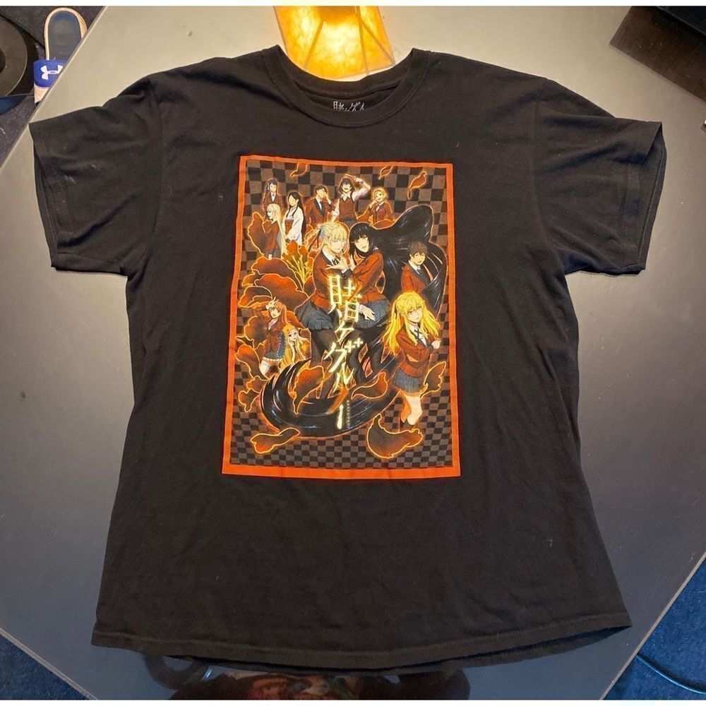 Kakegurui Shirt Mens Large Gambling Anime Tee